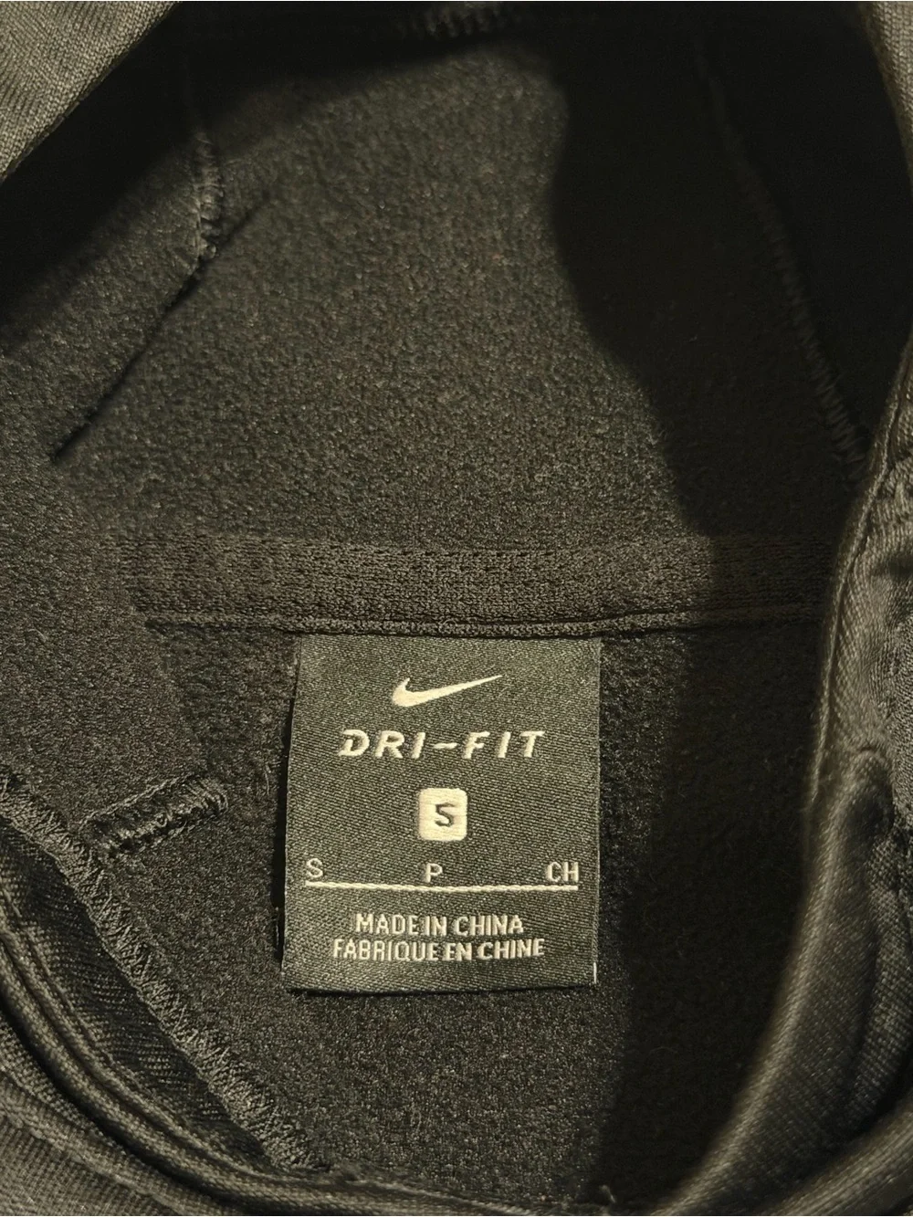Nike Kid’s Dri-FIT Black Performance Hoodie, Size S (Age 8-10)